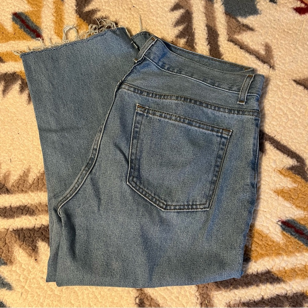 Cropped Straight Jeans